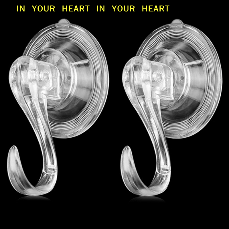 Heavy Equipment Glass - 【X】Gancho de ventosa grande, transparente, reutilizable