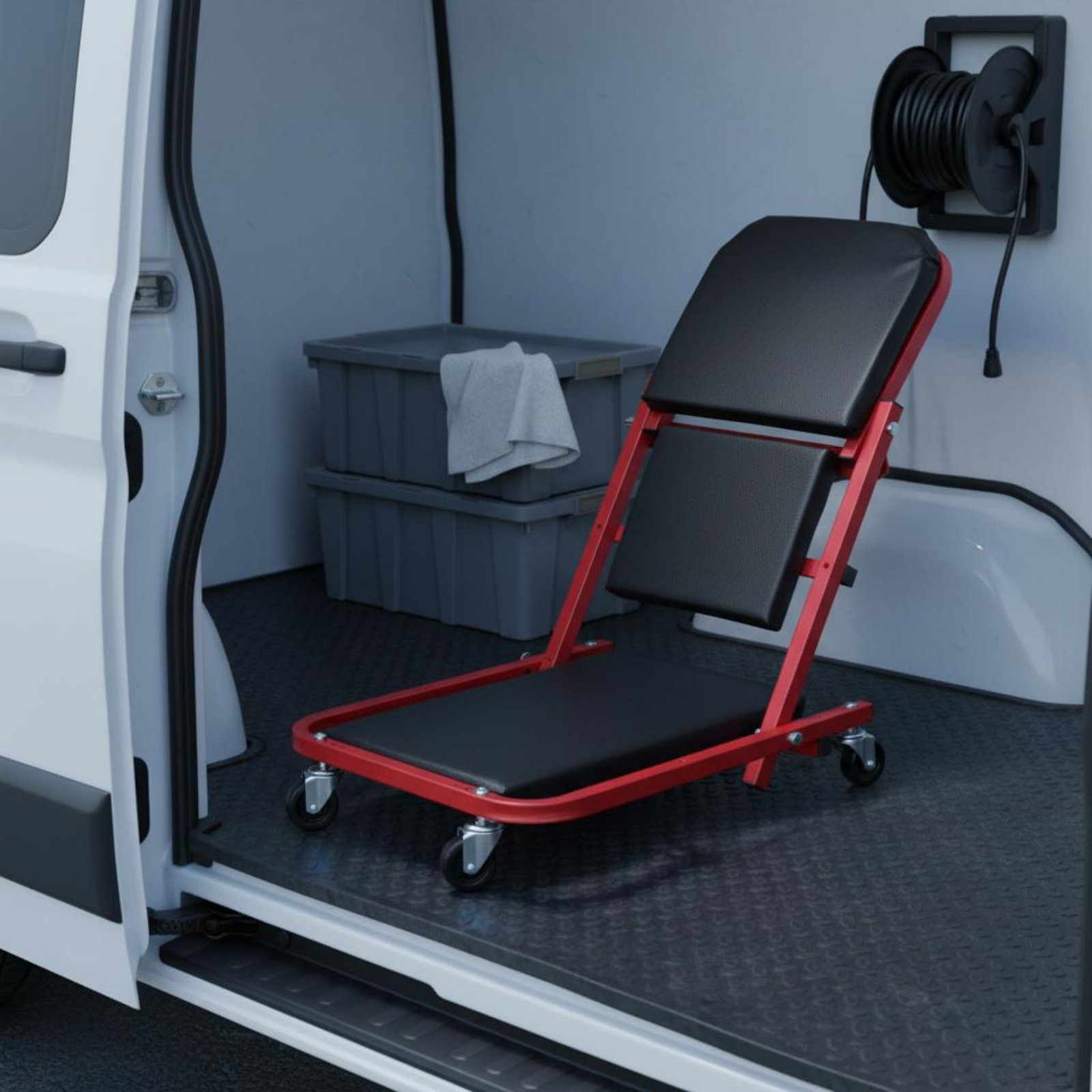 Heavy Equipment Mechanic - Asiento de mecánico plegable 2 en