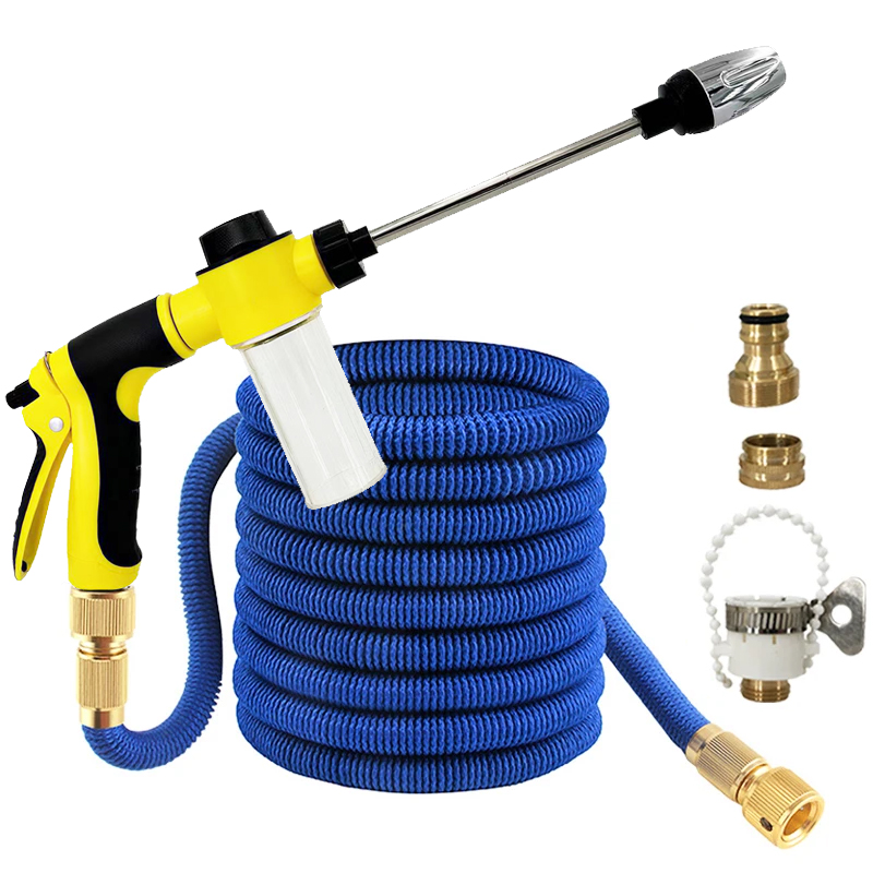 Heavy Equipment Washing - Manguera mágica expandible resistente, con pulverizador