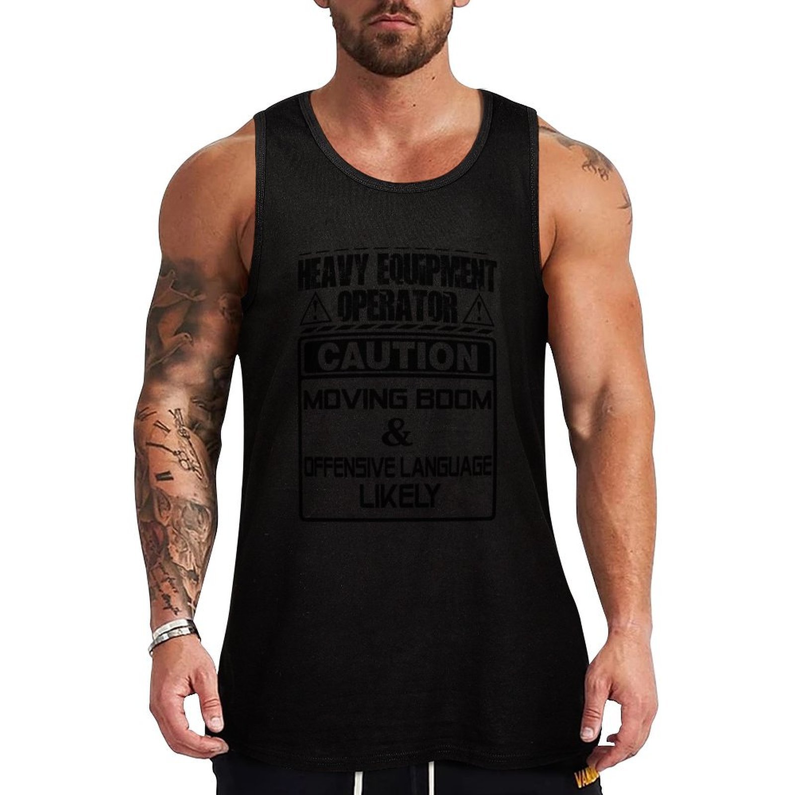 Heavy Equipment Vector - Camiseta sin mangas con estampado de