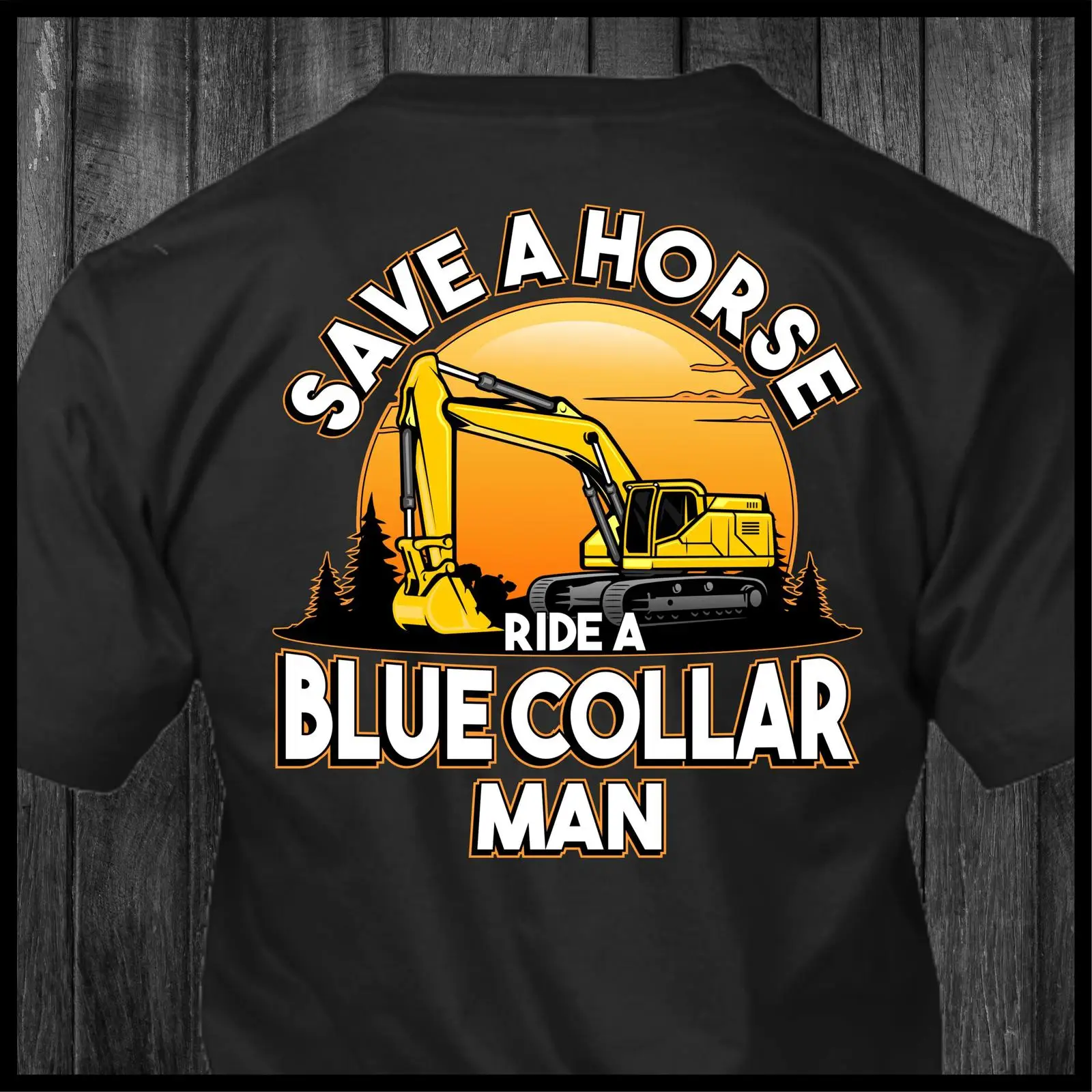 Heavy Equipment Washing - Camiseta vintage lavada y transpirable de