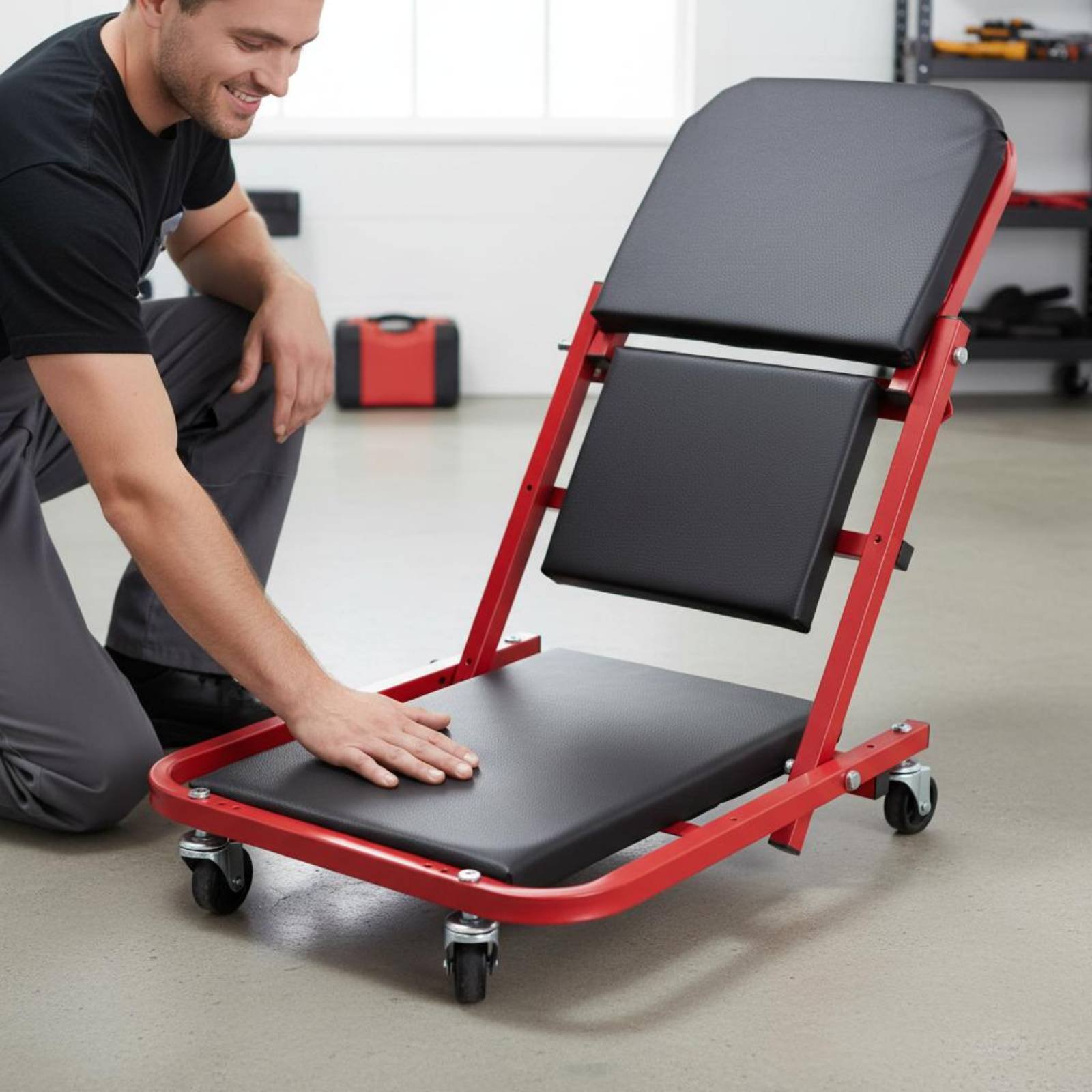 Asiento de mecánico plegable 2 - Heavy Equipment Mechanic reseña y precio