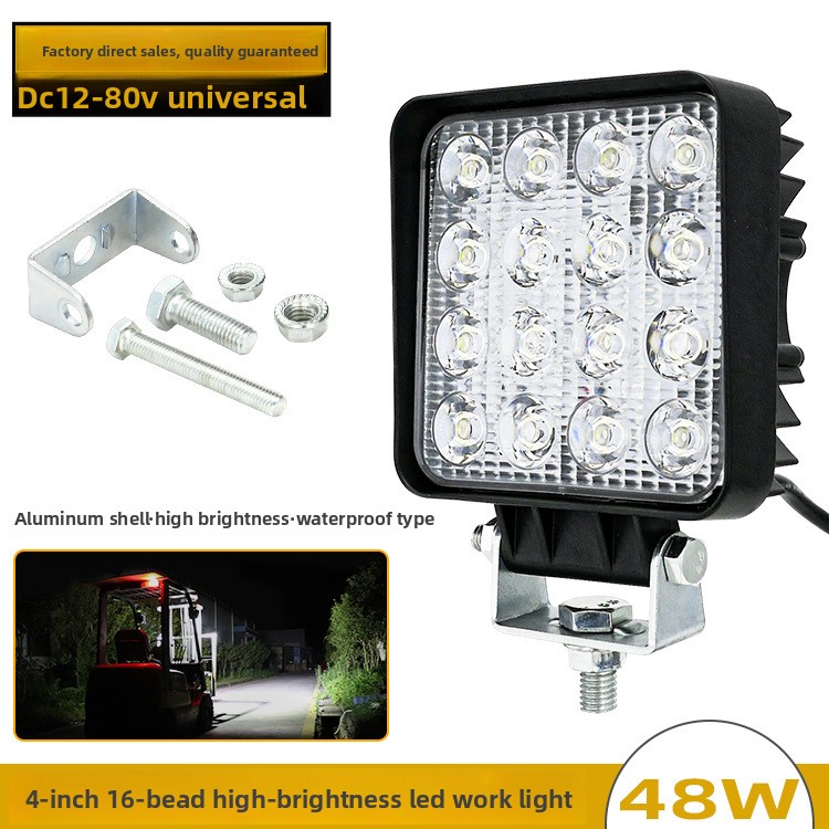 Luz de Trabajo LED de 48W, 16  - Heavy Equipment Forklift reseña y precio