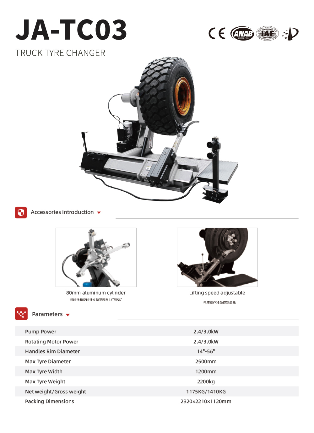 Máquina cambiadora de neumátic - Heavy Equipment Sales reseña y precio