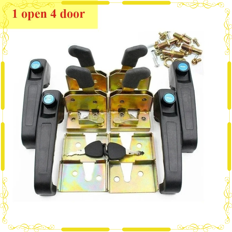 Manija de puerta metálica con  - Heavy Equipment Engineering reseña y precio