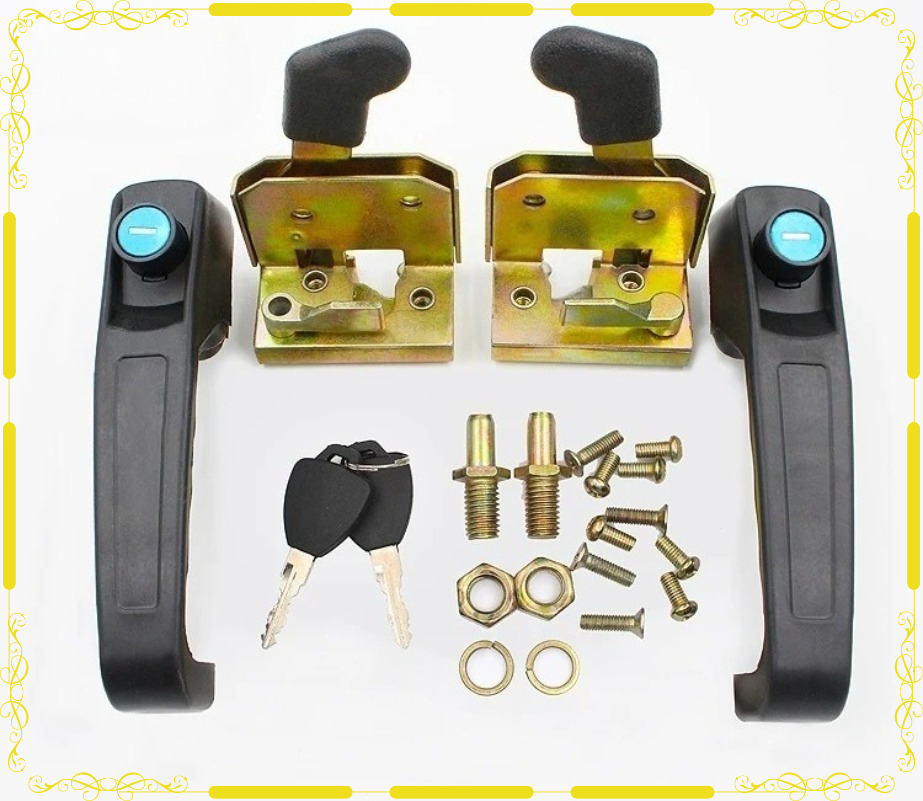 Manija de puerta metálica con  - Heavy Equipment Engineering reseña y precio